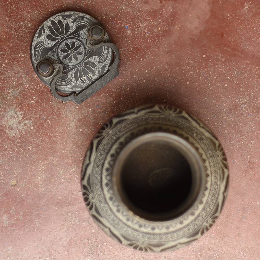 from Khajuraho Antique Brass gangajali / Lota 