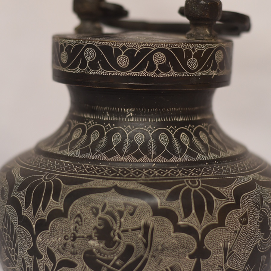 from Khajuraho Antique Brass gangajali / Lota 