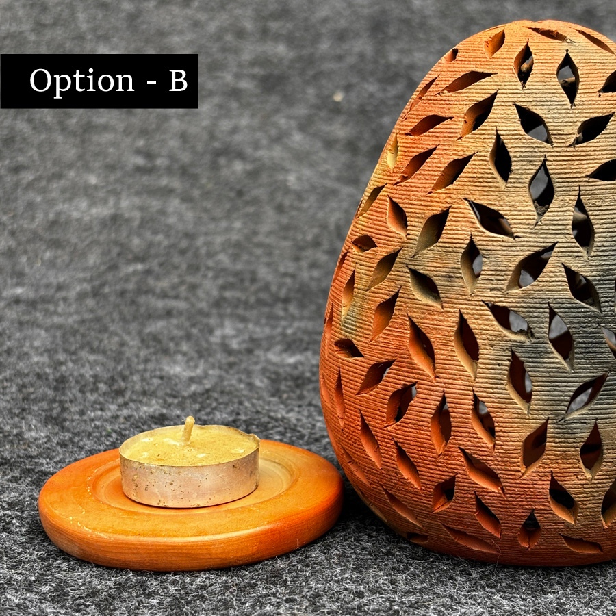 Shop Terracotta Pottery Art - Egg T Light Holder