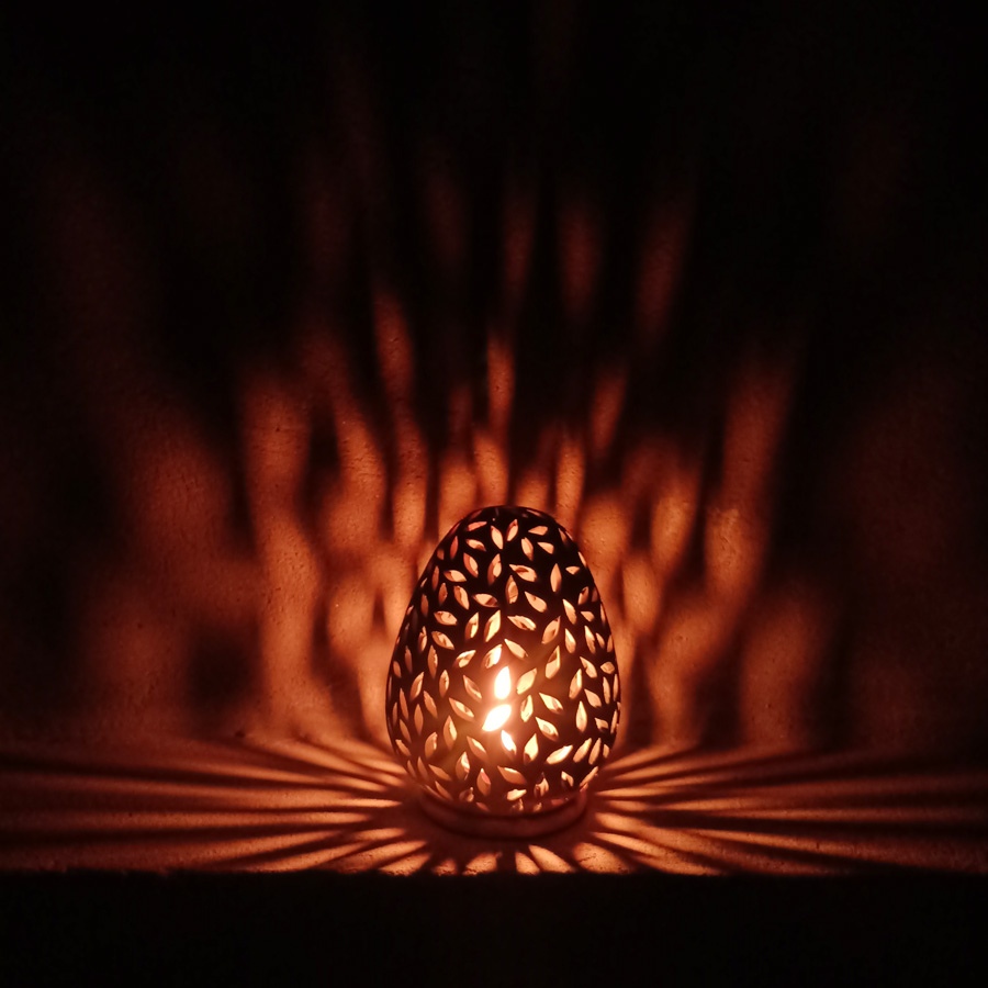 Shop Terracotta Pottery Art - Egg T Light Holder