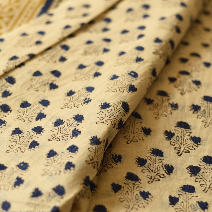 shop Bagru Block Printed Cotton Saree