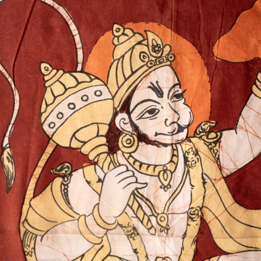 shop handcrafted batik Bajrangbali painting
