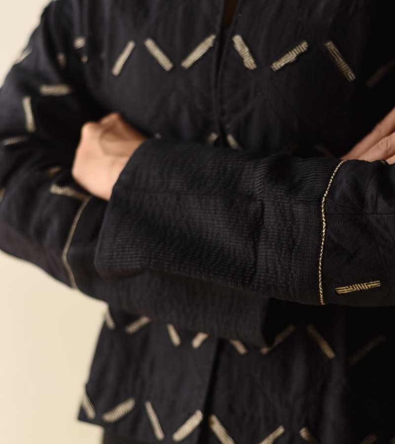 shop Handloom Cotton  Reversible Jacket