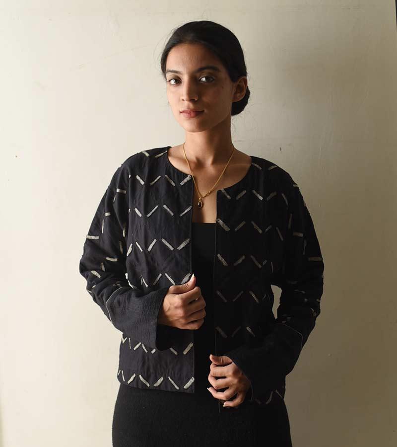 shop Handloom Cotton  Reversible Jacket