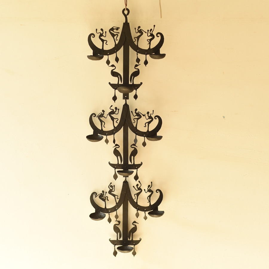 shop Wrought Iron ~ Long Iron Wall Hanging Lamp Holder