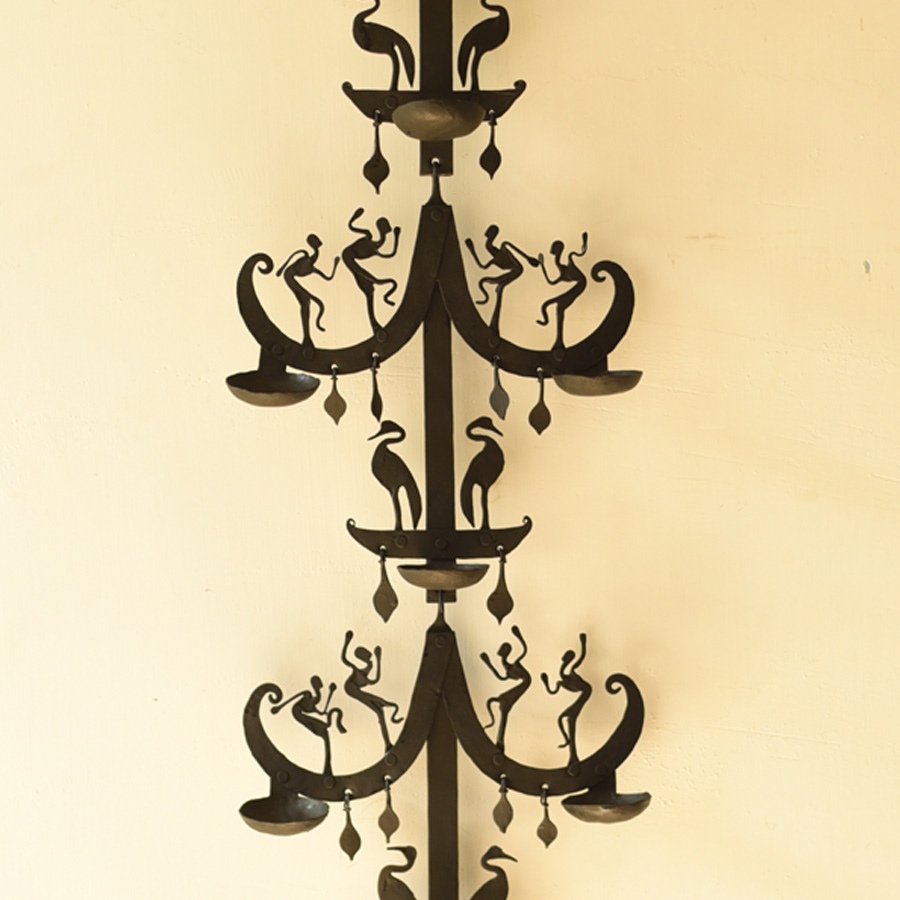 shop Wrought Iron ~ Long Iron Wall Hanging Lamp Holder