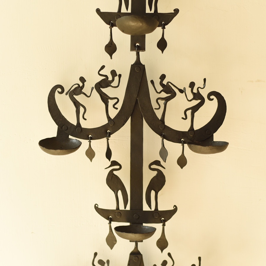 shop Wrought Iron ~ Long Iron Wall Hanging Lamp Holder