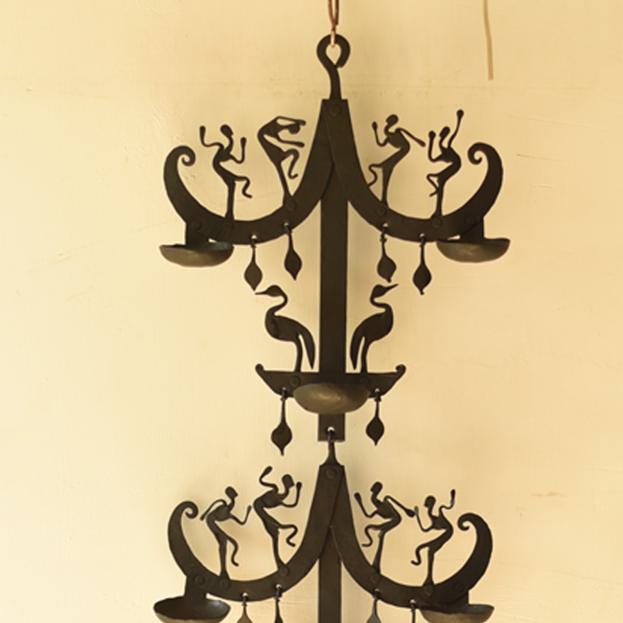 shop Wrought Iron ~ Long Iron Wall Hanging Lamp Holder