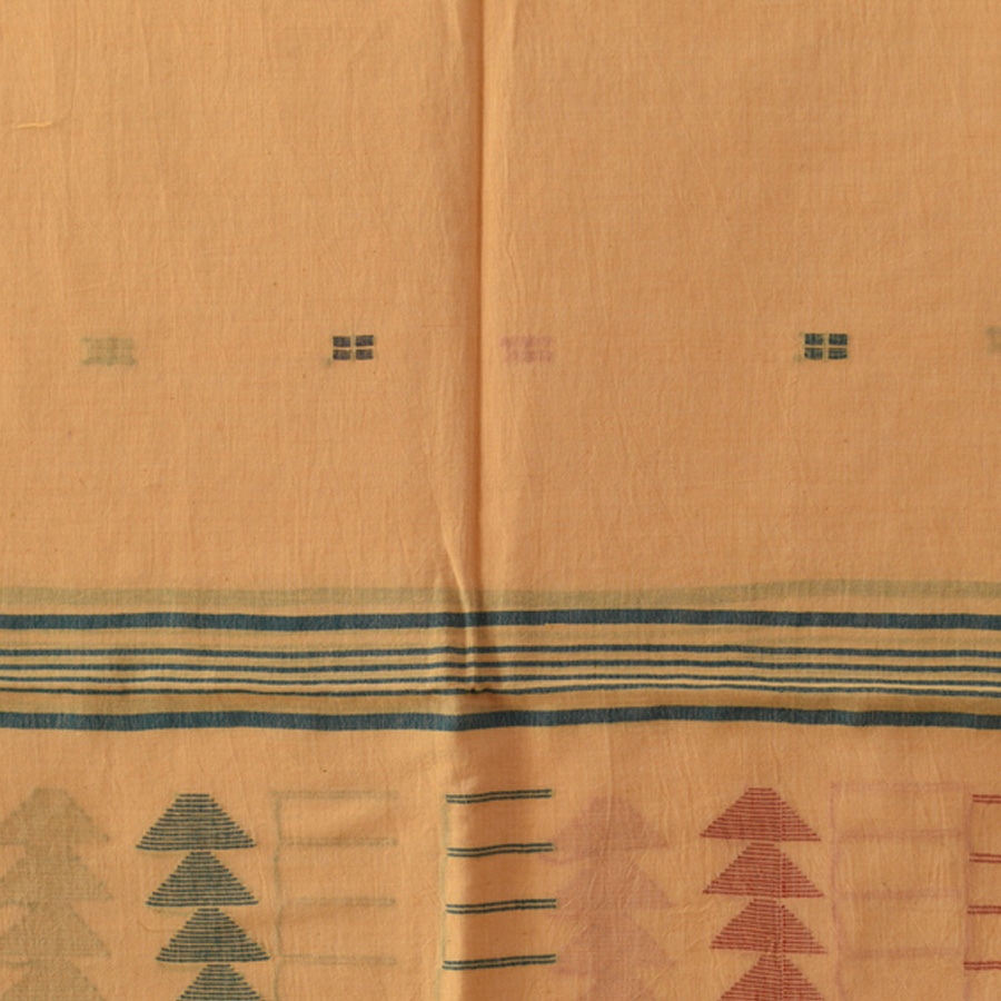 shop Soft Cotton Stole - Handloom Jamdani