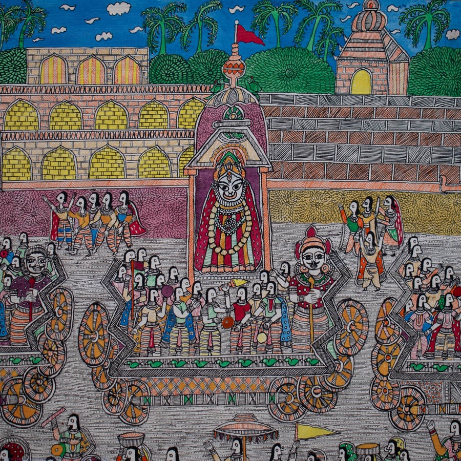 shop Madhubnai Painting- Jagannath Yatra