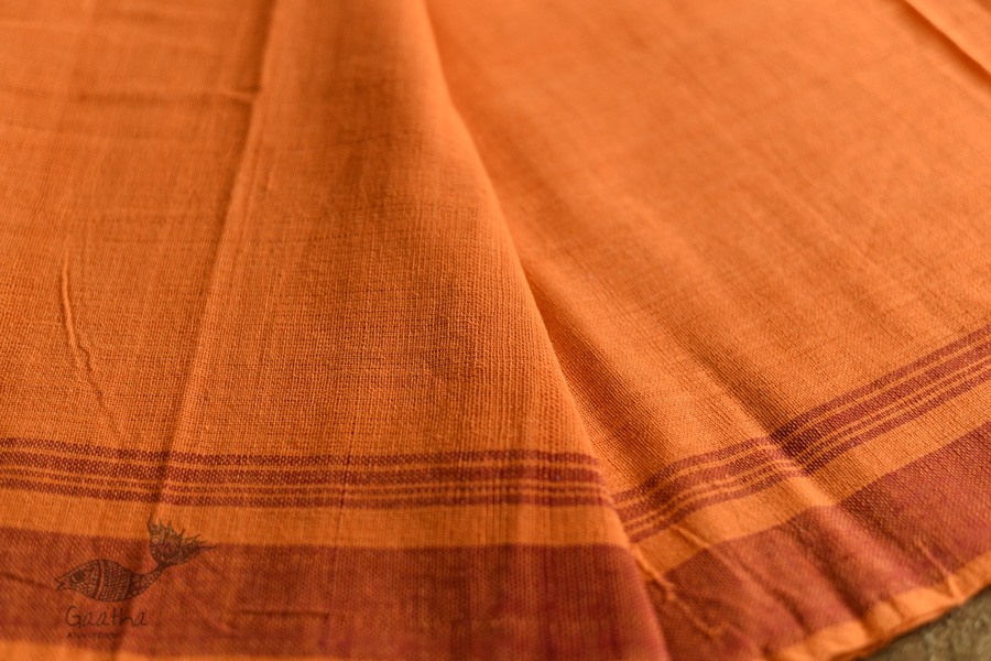 shop Handwoven Baiga Tribal Wedding Saree - Yellow