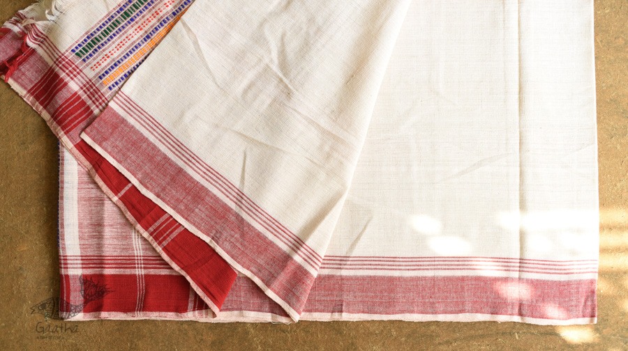 shop handloom cotton Baiga tribal-cotton Saree