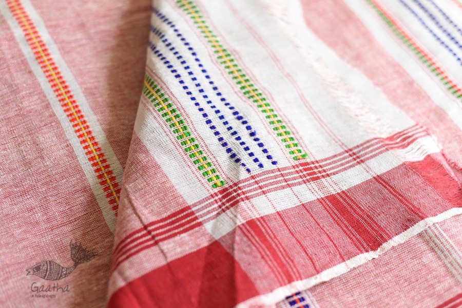 shop handloom cotton Baiga tribal-cotton Saree