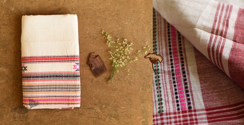 shop handloom cotton Baiga Tribe Saree