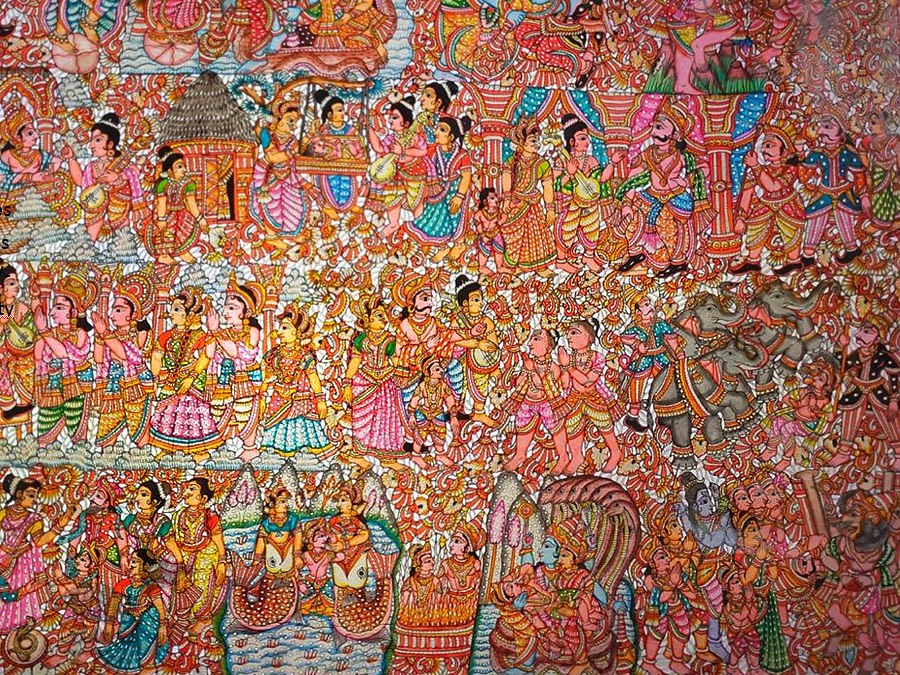 Tholu Bommalata ✪ Leather Painting ✪ Bhaktha Prahalada Painting