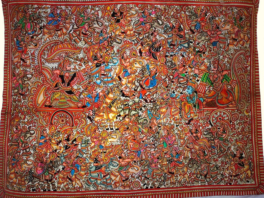 Tholu Bommalata ✪ Leather Painting ✪ Bheeshma Arjuna Yuddham Painting