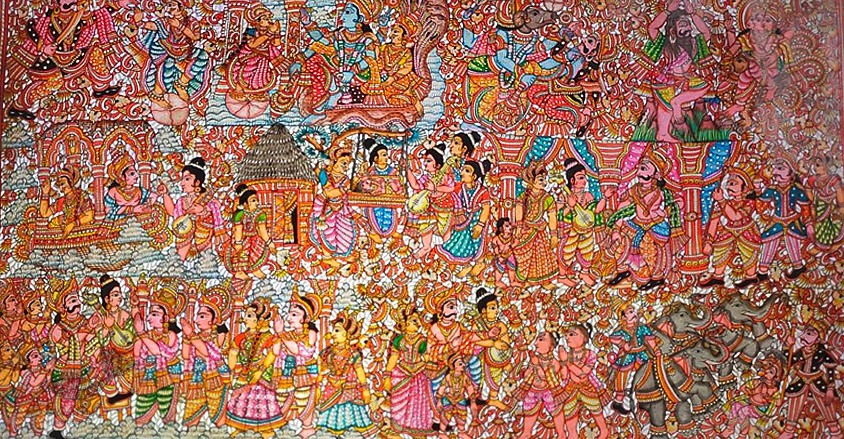 Tholu Bommalata ✪ Leather Painting ✪ Bhaktha Prahalada Painting