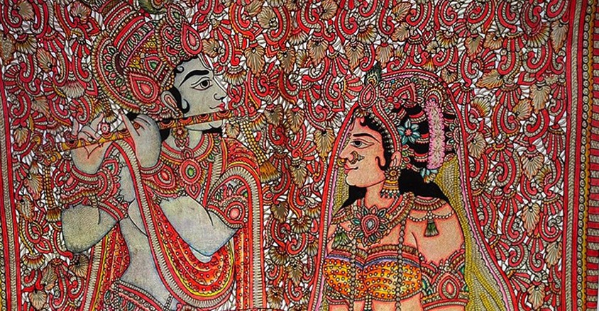 Tholu Bommalata ✪ Leather Painting ✪ Radha Krishna Painting