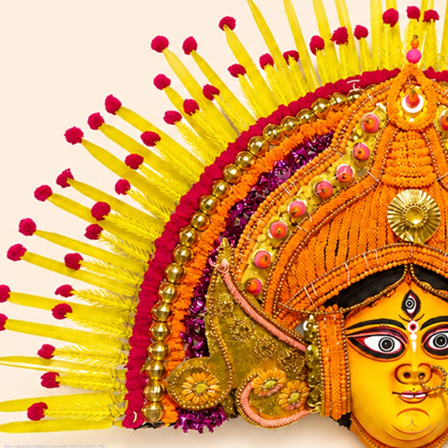shop Handmade Paper Mache Chhau Mask - Parvati
