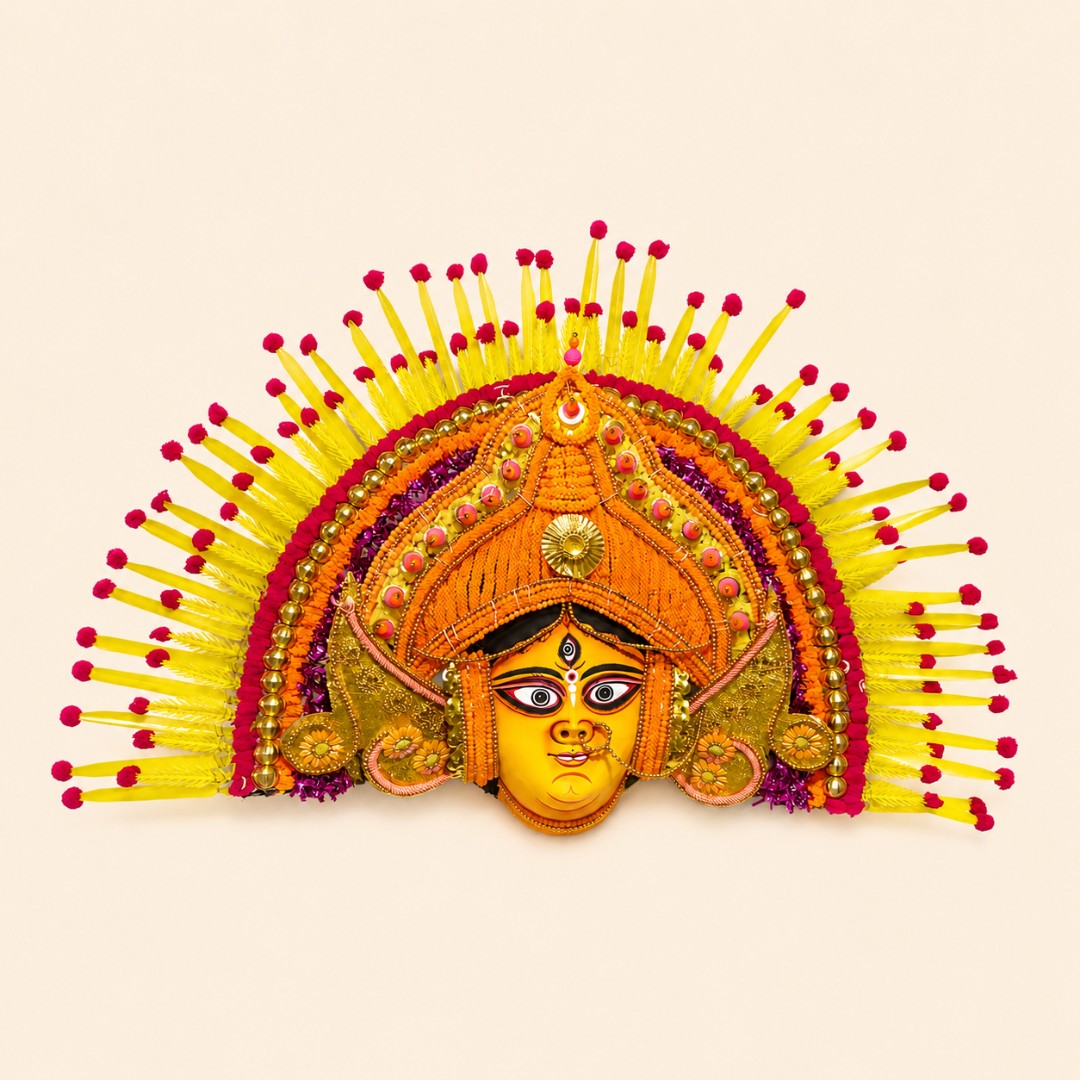 shop Handmade Paper Mache Chhau Mask - Parvati