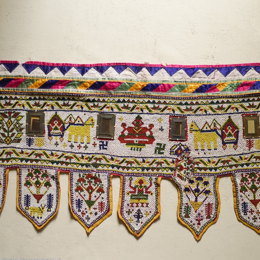 Bead Work ~Antique Hanging - Ganesha Toran