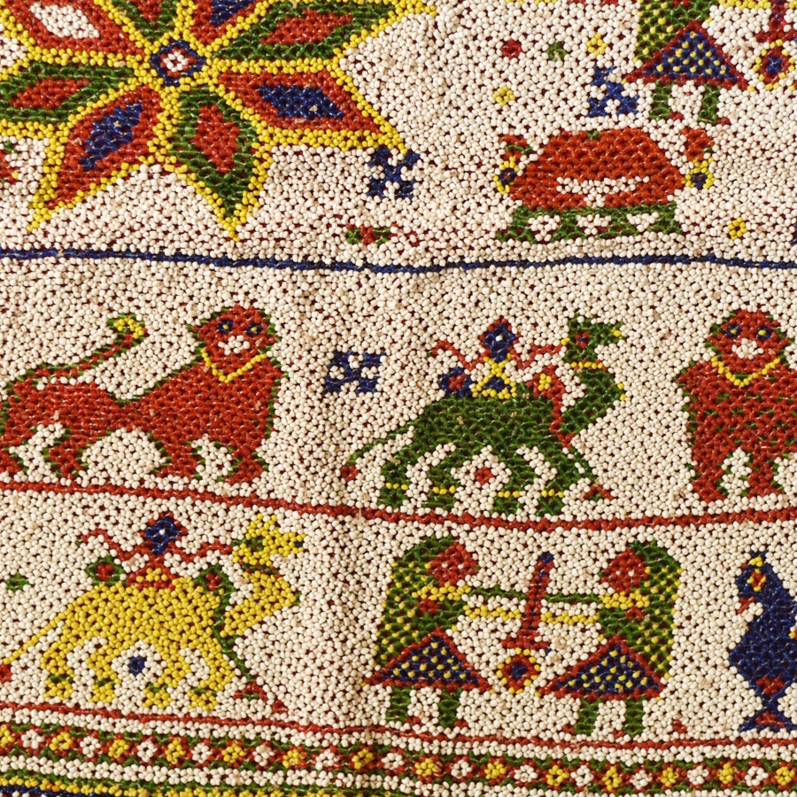 Vintage Bead Work - Old & Antique Wall Hanging