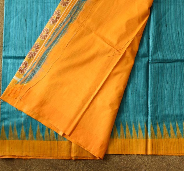 shop Handwoven Pure Tussar Ghicha Silk Saree