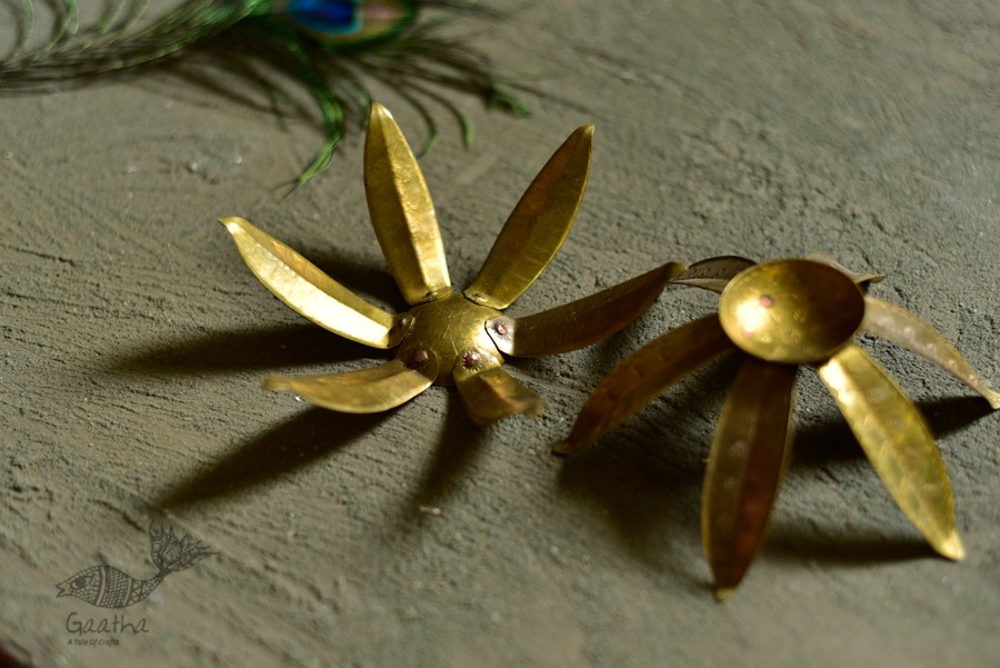 handmade brass candle stand / diya