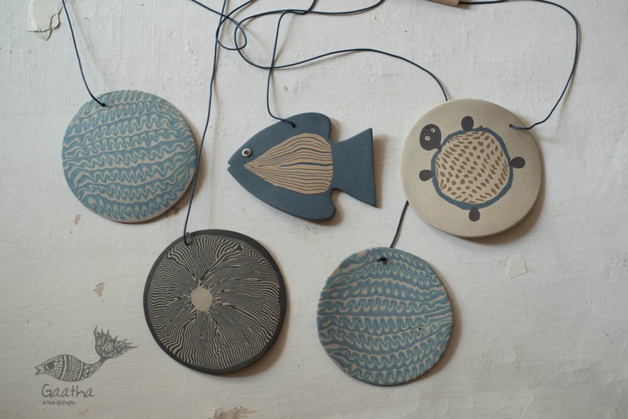 Handmade Ceramic Chimes - Hangings