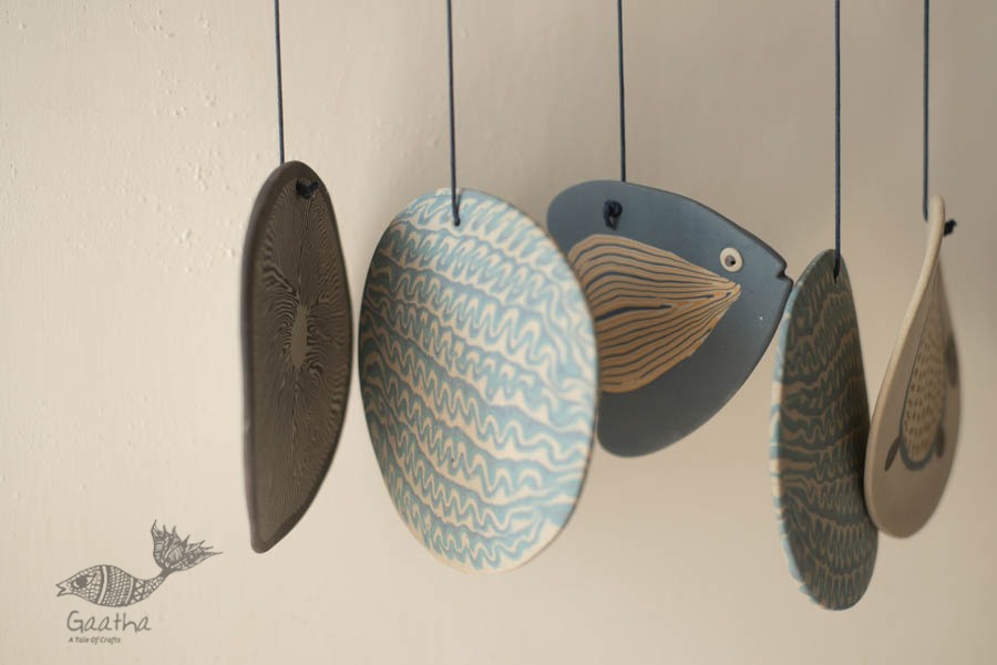 Handmade Ceramic Chimes - Hangings