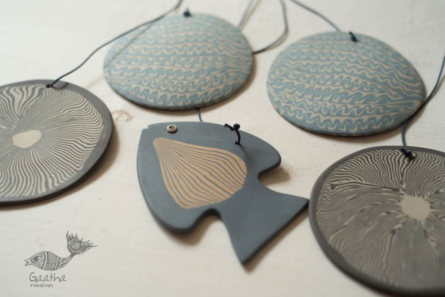 Handmade Ceramic Chimes - Hangings