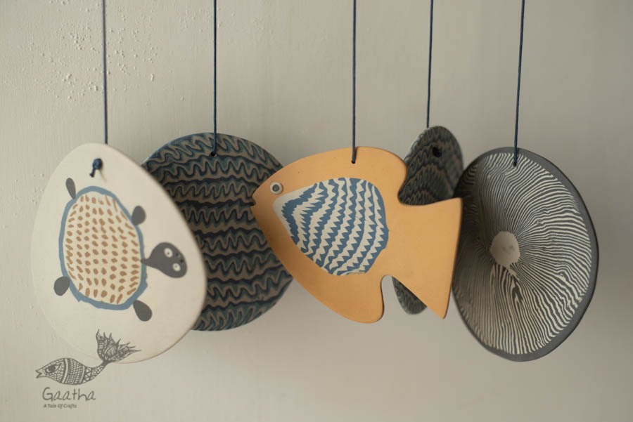 Handmade Ceramic Chimes - Hangings