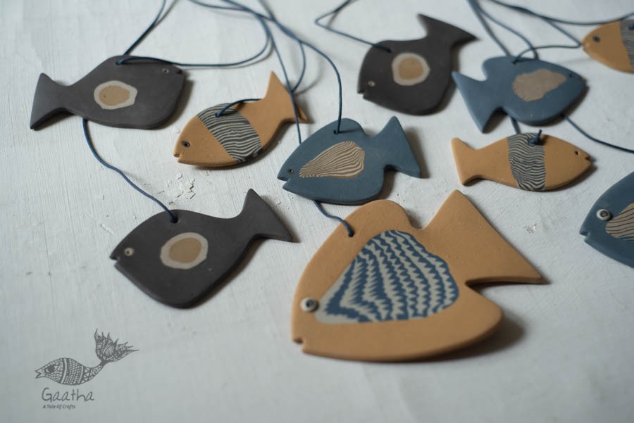 online Handmade Ceramic Chimes - Hangings