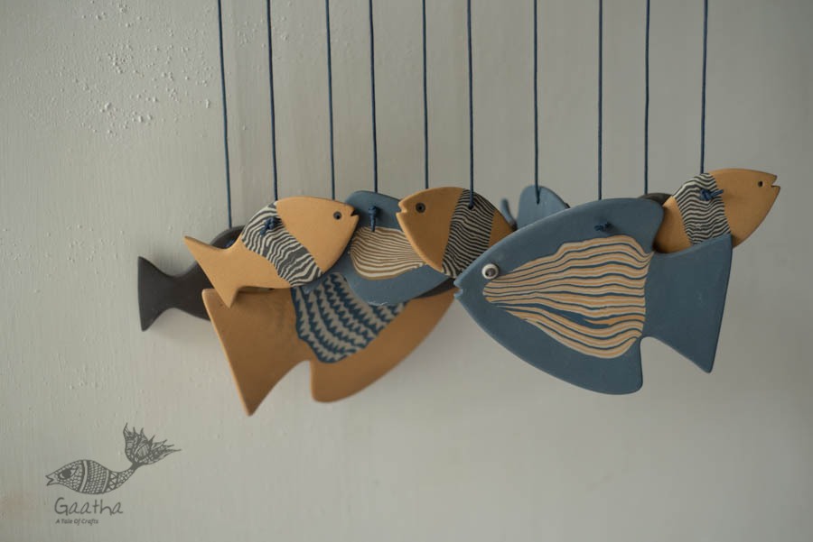 online Handmade Ceramic Chimes - Hangings