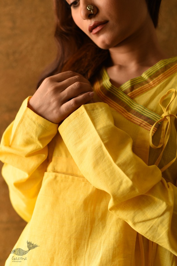 shop Angarkha Style Handloom Cotton Kediyu