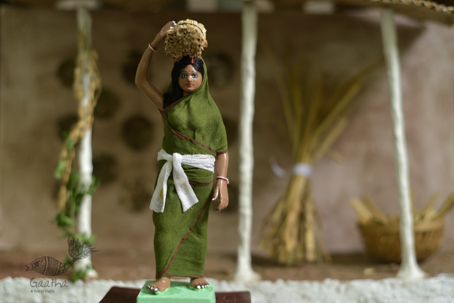 Handmade Clay Doll - 