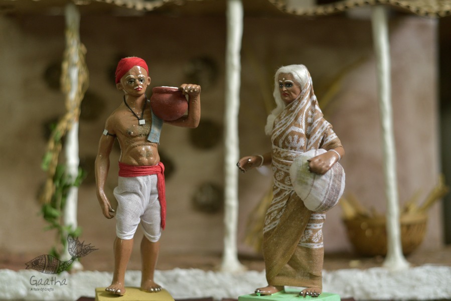 Handmade Clay Doll - 
