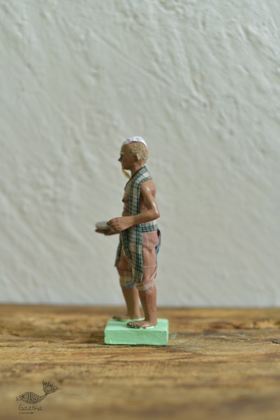 Handmade Clay Doll - Bagger old men