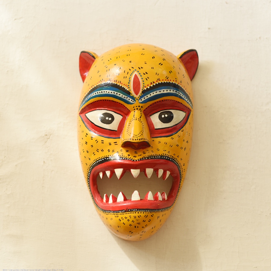 shop handmade wooden mask - Asura