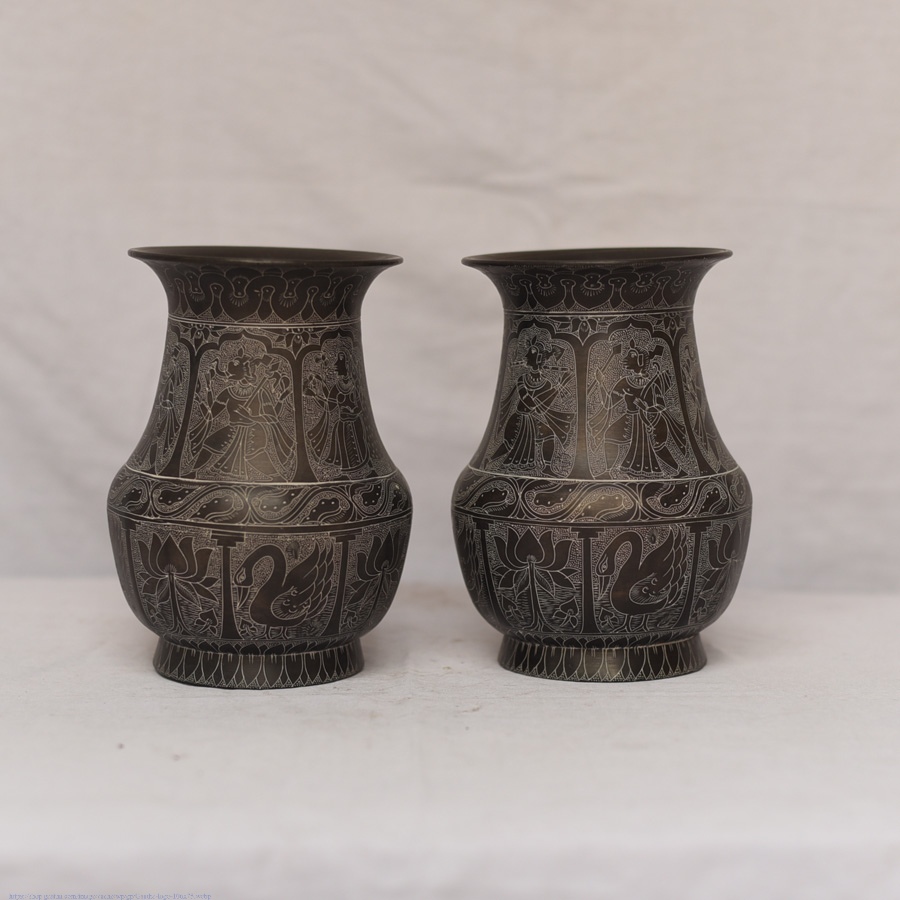 Shop Antique from Khajuraho Brass Lota ( Set of Two )