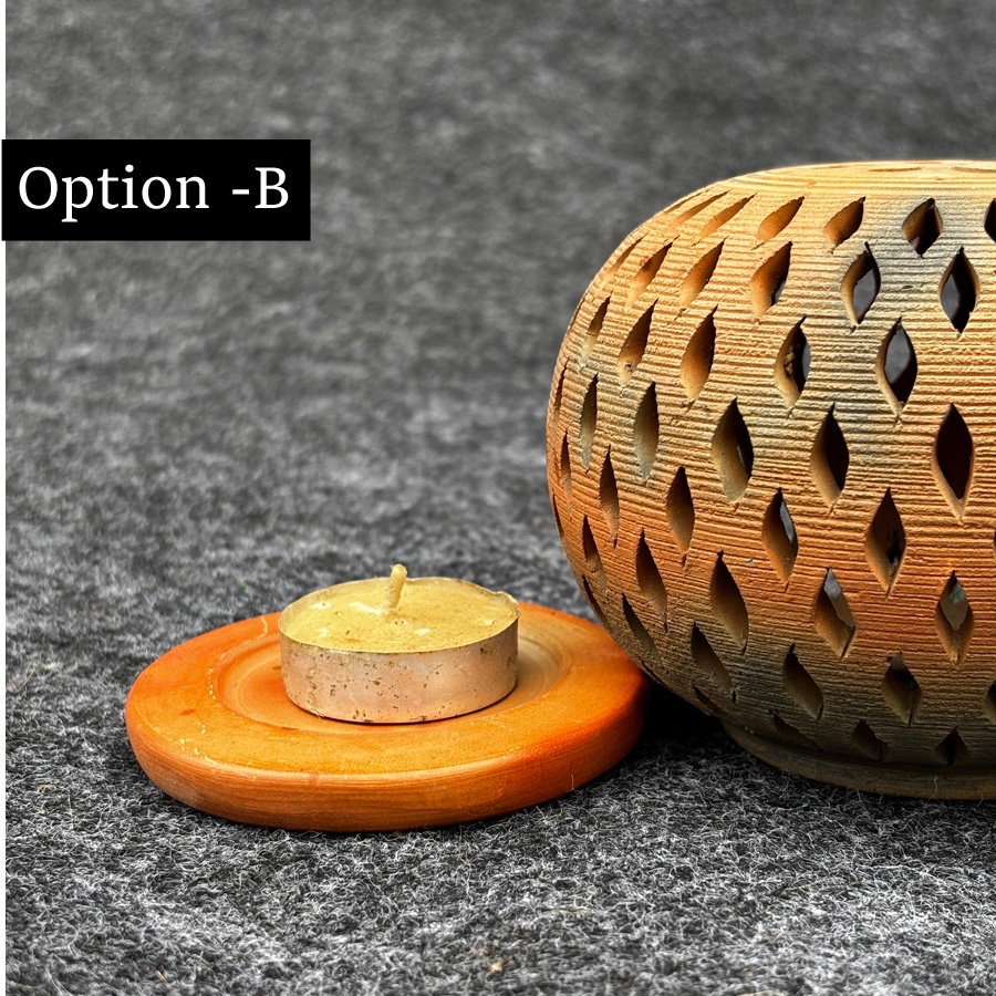 Shop Terracotta Pottery Art - Kuladi  T Light Holder