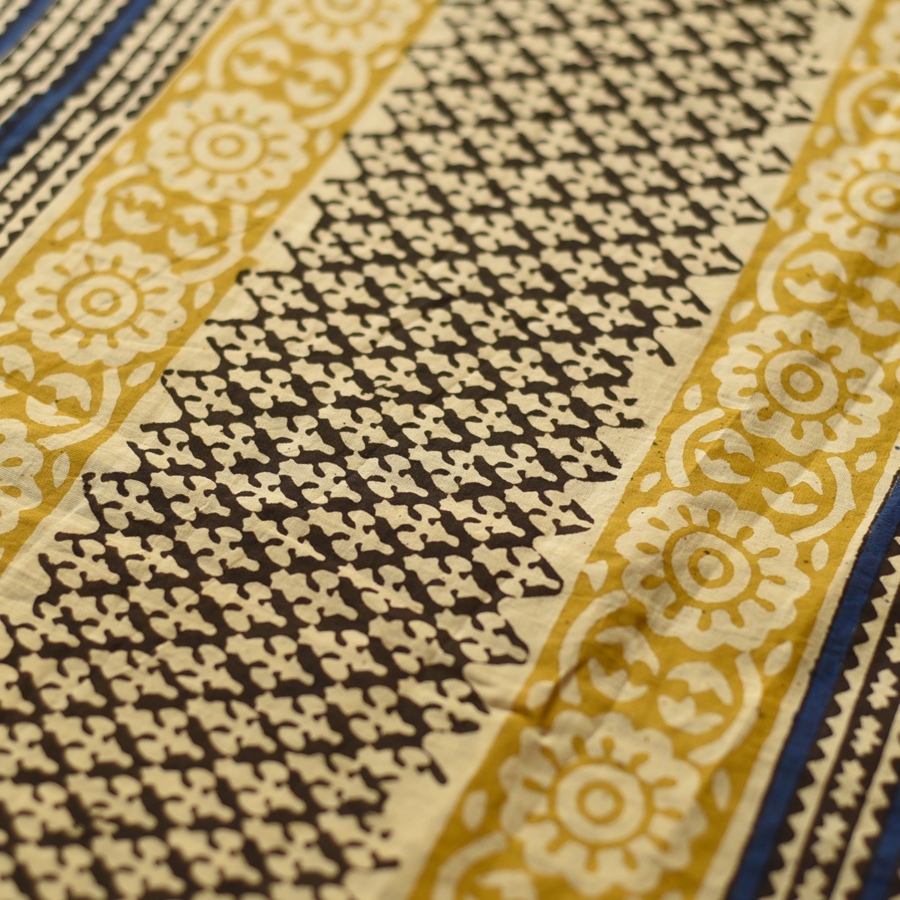 shop Bagru Block Printed Cotton Saree