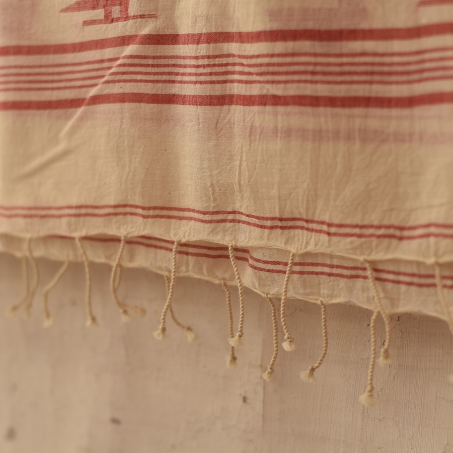 shop Handloom Soft Cotton Jamdani Stole - Bird Motif