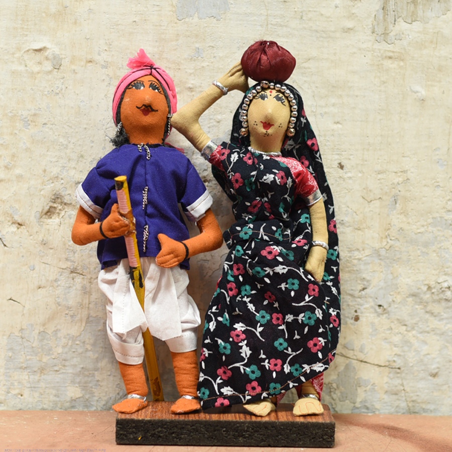 Buy Jhabua Handmade Fabric Doll (Bhil)  - N