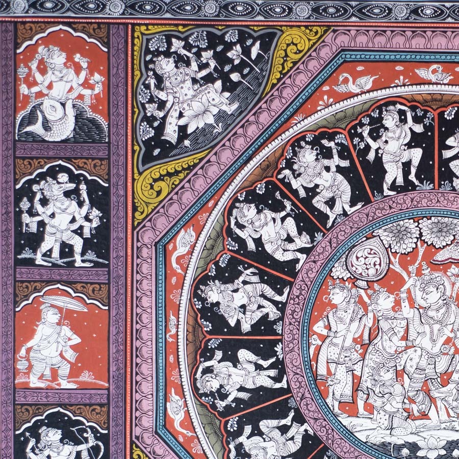 shop Traditional patachitra Painting ~ Madhav Leela