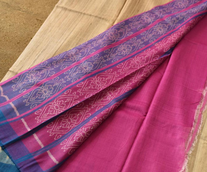 shop Pure Tussar Ghicha Silk Saree With Ganga Jamuna Border