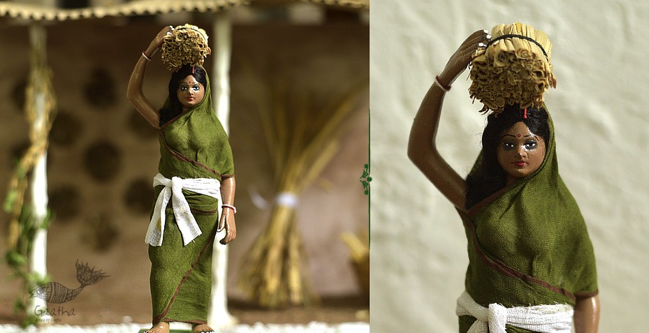 Handmade Clay Doll - 