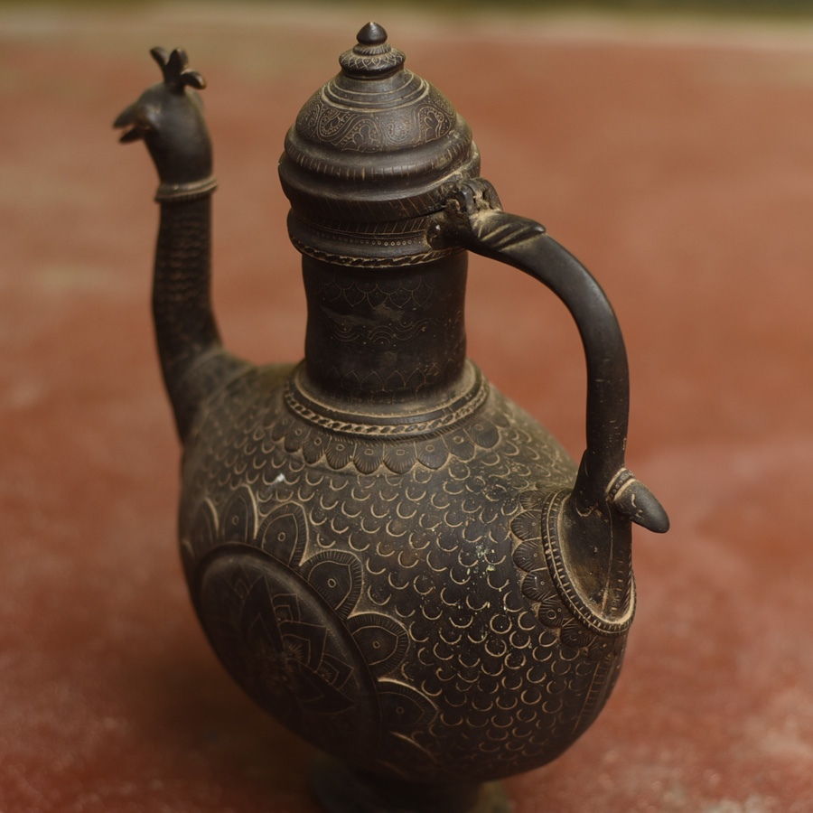 Shop Antique metal Surahi from Khajuraho 
