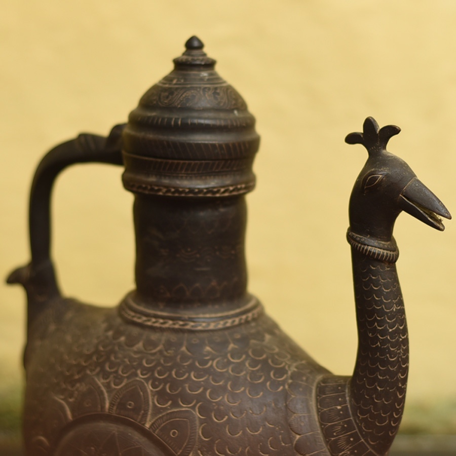 Shop Antique metal Surahi from Khajuraho 