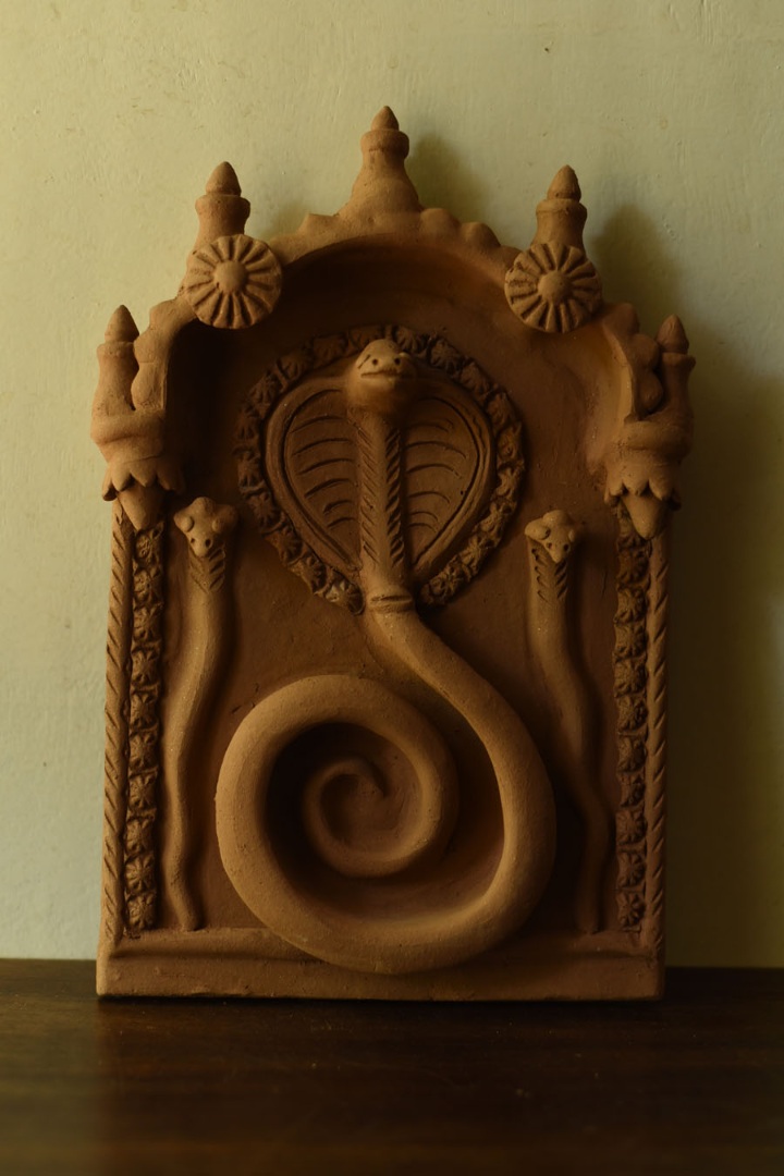 Mitti ki murti - Handmade Terracotta Wall Hanging Plaques - Snake